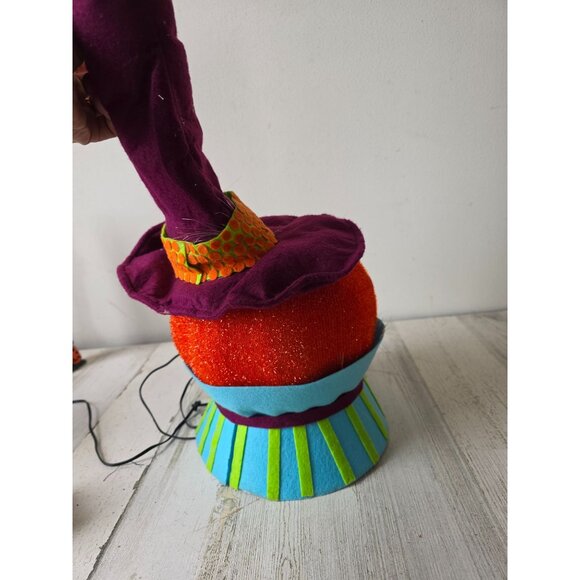 Pumpkin Halloween jack o'lantern fiber optic decor AS IS fall - Picture 4 of 7